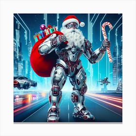 Robot Santa 1 Canvas Print