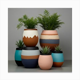 Plant Pots Canvas Print