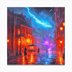 Night In The City 8 Canvas Print