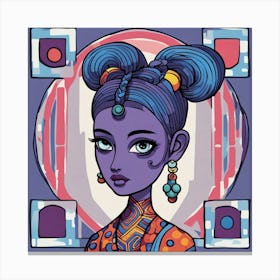 Alien Girl 2 Canvas Print