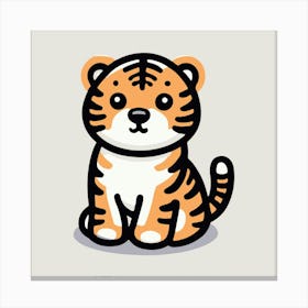 Cute Tiger 22 Canvas Print