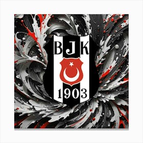 Beşiktaş J.K Logo Wall Art 1 Canvas Print