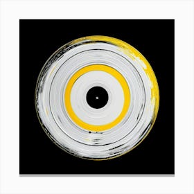 Yellow Disc Canvas Print