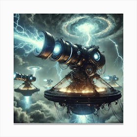 Ion Cannons Storm Powered Weaponry Canvas Print