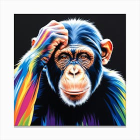 Chimpanzee 10 Canvas Print