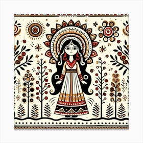 Russian Folk Art 4 Canvas Print