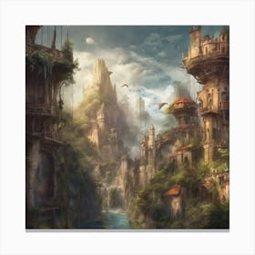 Fantasy City 34 Canvas Print