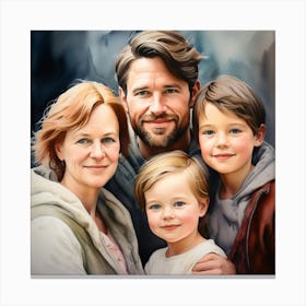 Family Portrait 5 Canvas Print