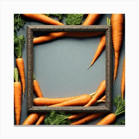 Carrots In A Frame 16 Canvas Print