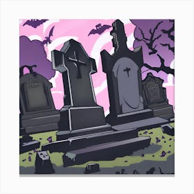 Graveyard 9 Canvas Print