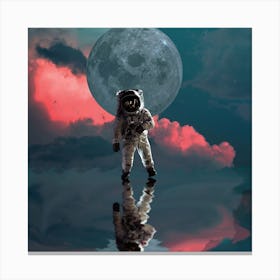 Astronaut In Space Canvas Print