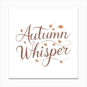 Autumn Whisperer Canvas Print