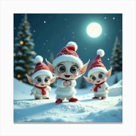 Christmas Elves 2 Canvas Print