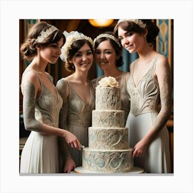 Victorian Wedding Cake 1 Canvas Print