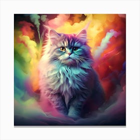 Colorful Cat Canvas Print