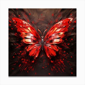 Maraclemente Red Butterfly Abstract Seamless Hyper Realistic C4ab290c 0191 4fb0 Bb7a Cc9f5c49a5f2 Canvas Print