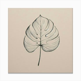 Monstera Leaf Canvas Print