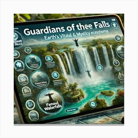 A High Tech Smart Tablet Displaying The Guardians Canvas Print