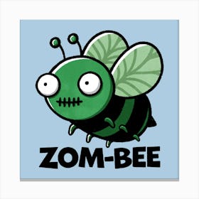 Zombie Bee Canvas Print