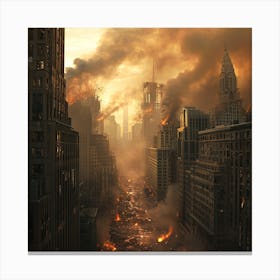 Post apocalyptic art Canvas Print