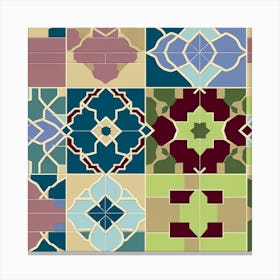 Modern Islamic Tile Canvas Print