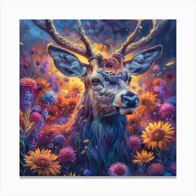 Deer In The Meadow 1 Canvas Print