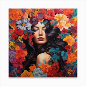 'The Flower Girl' 1 Canvas Print