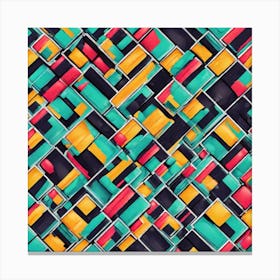 Abstract Geometric Pattern 3 Canvas Print