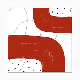 Abstract Red Canvas Print
