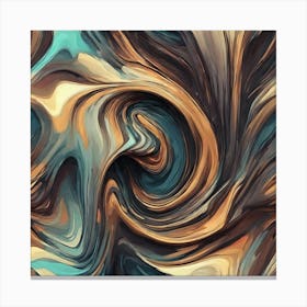 Abstract Swirls Canvas Print