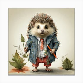 Hedgehog 40 Canvas Print