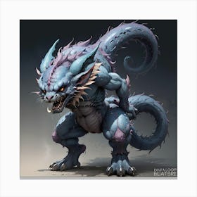 Dragon Creature Canvas Print