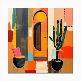 Cactus Door Canvas Print