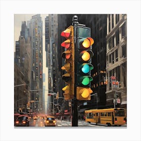 Traffic Light Canvas Print