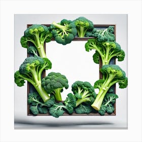 Frame Of Broccoli 3 Canvas Print