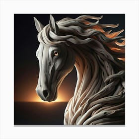 Horse Sculpture Canvas Print