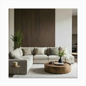 Modern Living Room 52 Canvas Print