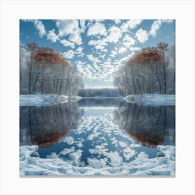 Reflection In A Lake 1 Canvas Print