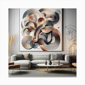 Abstract Abstract Painting Canvas Print