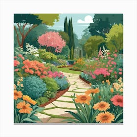 Garden Path 7 Canvas Print