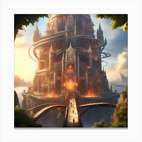 Fantasy Castle Canvas Print