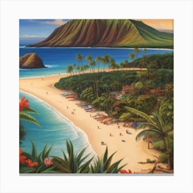 Hawaiian Beach 10 Canvas Print