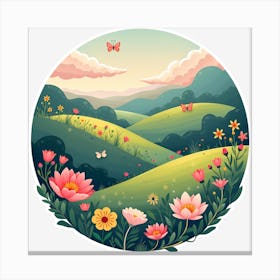 Flower Field Canvas Print