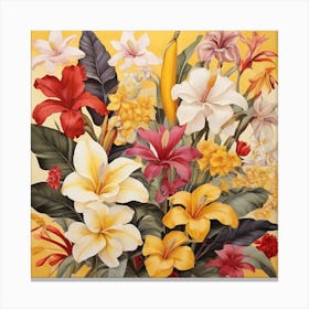 Lilies In A Vase Canvas Print