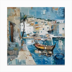 Mallorcatherapy. Abstraction
sea, boat, Mallorca, abstraction, painting for the interior, palm tree, harbour, marina, yachts, bay, house by the sea, seascape Canvas Print