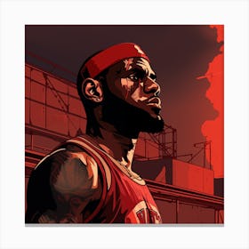 GTA Style Lebron James Canvas Print