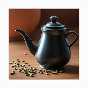 Black Teapot Canvas Print