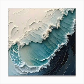 Abstract Ocean Wave Canvas Print