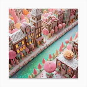 Gingerbread City 4 Canvas Print