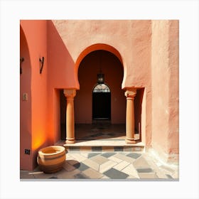 Courtyard Of A House Canvas Print